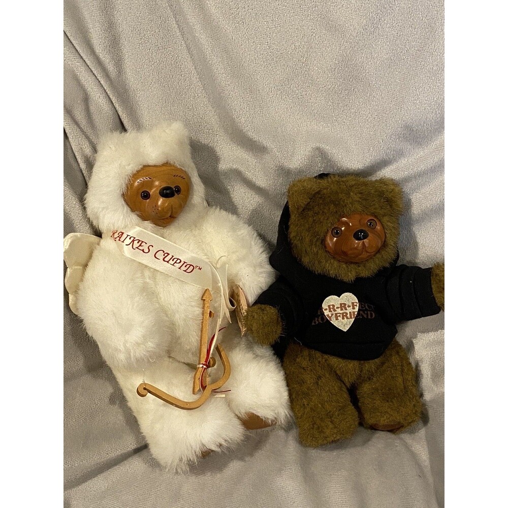 Raikes Cupid Bear & Purrfect  Boyfriend Teddy Bear By Robert Raikes